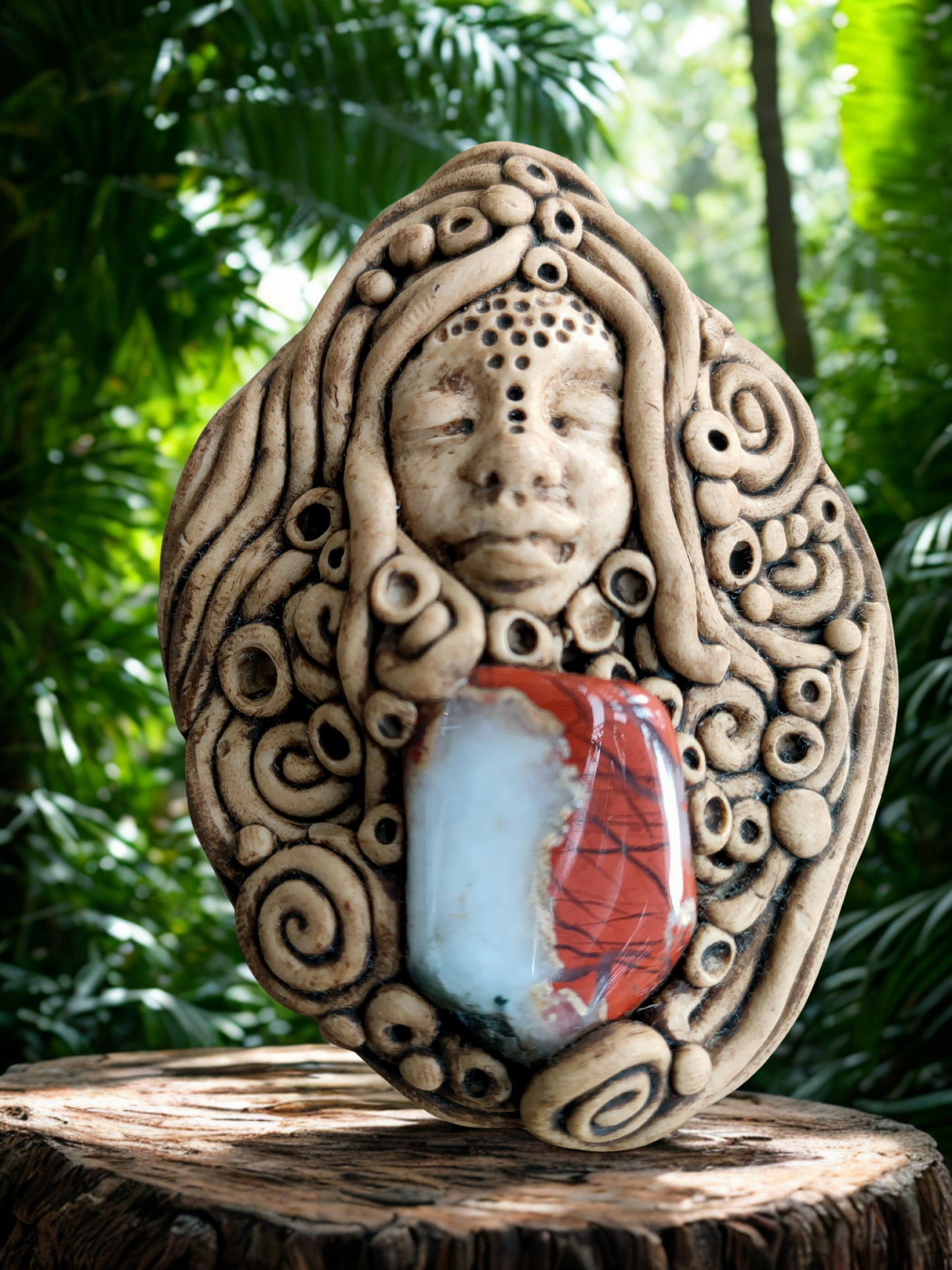 Guardian of the Flame. Crystal Keeper pendant